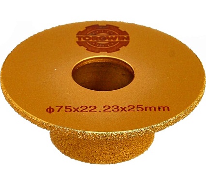 Фреза алмазная кромочная по камню 75х22.2х25 мм TORGWIN T1203821