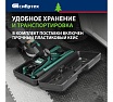 Гидравлический подкатной домкрат Сибртех 2 т, 85-330 мм, низкий подхват, в пласт. кейсе 50831