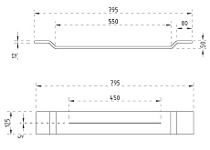 Полочка для ванны Abber AB-P060