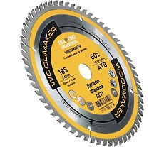Диск пильный по дереву Woodmaker 185x20/16 мм, Z=60 ATB Diamond Industrial DIDD185Z60