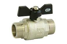 Шаровой кран для воды ONDO 3/4", ш/ш, бабочка, никель ONMMB034