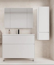 Мебель для ванной Style Line Лима 100 см напольная, белый матовый