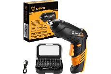 Аккумуляторная отвертка Deko DKS4FU-Li + набор инструментов 31 предмет 063-4151