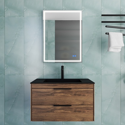 Тумба с раковиной Vincea Chiara 2D 80 см C.Oak