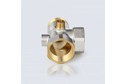 Штуцер пятивыводной Aquasfera 3x1"+2x1/4" латунь никелированная 9036-01 215-0215