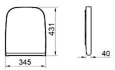 Крышка-сиденье Gural Vit Nova YM00DRP450000