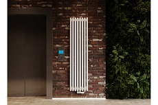 Трубчатый радиатор GUARDO Torre 4D с круглой трубой 42 мм, 1800 мм высота, 4D-1800-07 NK-VER-R R9016(M)