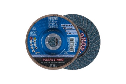 Круг шлифовальный лепестковый PFC 125 Z36 SGP STRONG STEEL PFERD 67788025