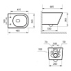 Подвесной унитаз Art&Max Ovale AM011CHR безободковый