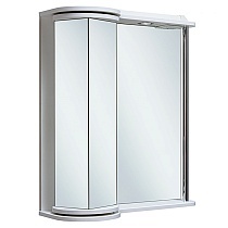 Зеркальный шкаф Руно Секрет 65 см L белый