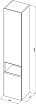 Шкаф-пенал Allen Brau Infinity 35 см левый, рapyrus white matt 1.21010.PWM