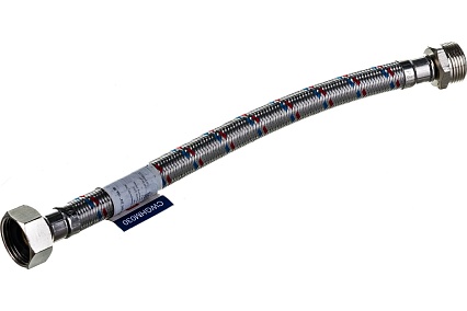 Подводка для воды СТМ ГИГАНТ 3/4", гайка-штуцер, 30 cм CWGHM030