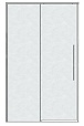 Душевая дверь Grossman Galaxy 100x195 шиншилла, хром 100.K33.01.100.10.02