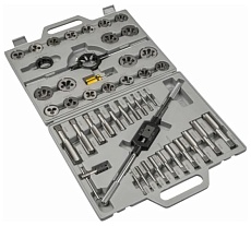 Набор метчиков и плашек SDW TOOLS 45 предметов, M6-M24, пластик кейс ta00304
