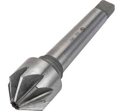 Зенковка коническая 90 градусов (32х32х124 мм; КМ2; Р6М5; тип 10; Z=8; ГОСТ 14953-80) ИНСТУЛС 00001220039