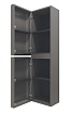 Шкаф пенал Vincea Caprise 40 см серый матовый, левый VSC-4CA150MG-L