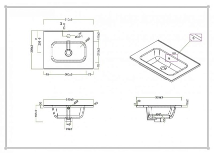 Мебель для ванной BelBagno Kraft 39-500 50 см Cemento Grigio