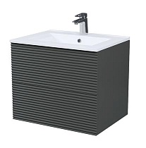 Тумба с раковиной Iddis Bild 60 см темно-серый BIL60G0i95K