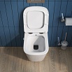 Подвесной унитаз Belbagno Due BB3103CHR-BS/SC с функцией биде, белый