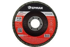 Диск лепестковый торцевой Ермак 115x22 мм, P120 610-003