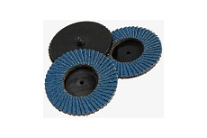 Круг лепестковый торцевой по нержавеющей стали 75 мм, М8, P60, 3 шт для дрели Тундра 9718197