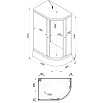Душевая кабина Тритон Риф А Щ0000044424 120x80 ДН4, шиншилла, L