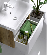 Мебель для ванной Aqwella Smart 80 см дуб балтийский