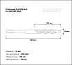 Бур усиленный (14x160 мм) SDS-plus Gigant GRD 11040