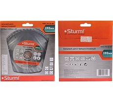 Диск пильный по дереву (190х30 мм; 48T) Sturm 9020-190-30-48T