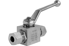 Шаровой кран Hy-Lok 115 серии из нержавеющей стали SS 316, проходной, o.d. 16мм - o.d. 16мм BVD-T-16S-P-E