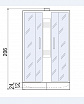 Душевая кабина River Nara 90/70/24 МТ 90x70 белый, матовое, без крыши, R