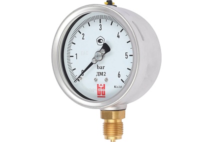 Манометр ДМ 2 100 Р (0-6) бар, кл.1.0, G1/2" BD 1152100013
