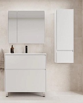 Мебель для ванной Style Line Лима 80 см напольная, белый матовый