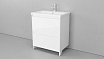 Мебель для ванной Velvex Klaufs 60 см напольная, 2 ящика, белый глянец