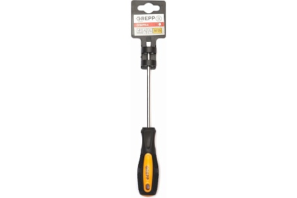 Шлицевая отвертка GREPP SL5*125мм, CrV, 2х-компонентная рукоятка 202-007
