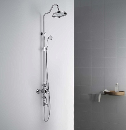 Душевая стойка Aquatek Классик AQ2543CR термостат, хром