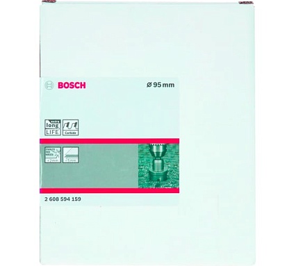 Коронка Precision for Sheet Metal с твердосплавными напайками 95 мм Bosch 2608594159