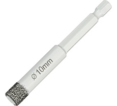 Коронка алмазная по керамике и керамограниту 10 мм Diamond Industrial DIDKVP10S10