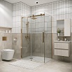 Душевой уголок Grossman Classic 120.K33.04.1010.32.00 100x100 прозрачный, золото сатин