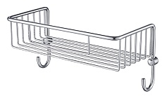 Полка Timo Nelson 150081/00 chrome с крючками