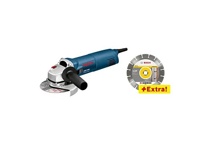 Угловая шлифмашина Bosch GWS 1400 + алмазный диск в подарок 0.601.824.900