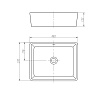 Раковина Arrow AP439E 46 см белый