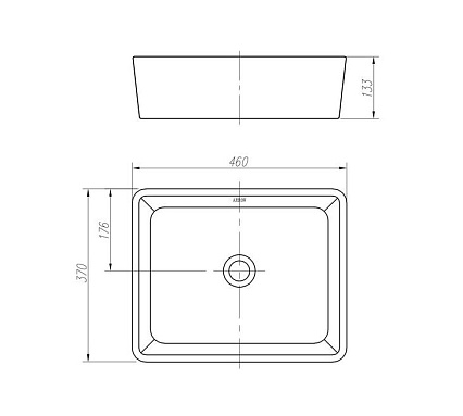 Раковина Arrow AP439E 46 см белый