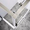 Душевой уголок Vincea Слим-Н (Slim-N) VSR-4SN9012CLBN 120x90 брашированный никель, стекло прозрачное