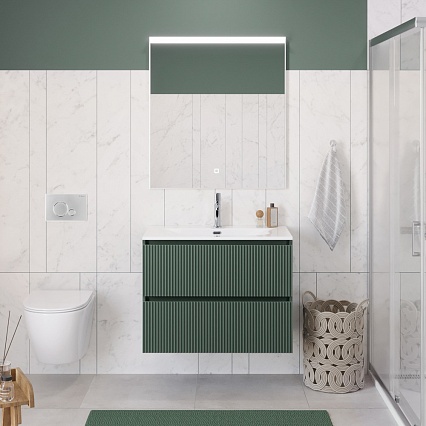 Тумба с раковиной BelBagno Uno 80 см Еловый матовый