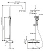 Душевая стойка WasserKRAFT A11401 Thermo черный матовый