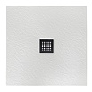 Поддон для душа BelBagno TRAY-MR-UNO-A-80-35-W-NO 80x80 белый, накладка черный