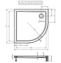 Поддон для душа Riho Davos 285 100x100