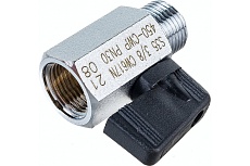 Шаровой кран RUB 3/8&quot; DN8 PN30, ВР-НР, NAPOLI (S.35), флажок S35CM0