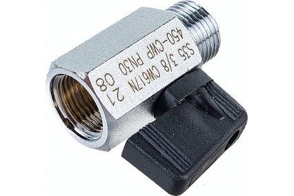 Шаровой кран RUB 3/8" DN8 PN30, ВР-НР, NAPOLI (S.35), флажок S35CM0